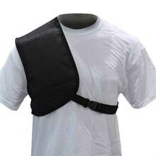 Almohadilla protectora para el hombro derecho, almohadilla antifricción con correa de hombro ajustable, almohadilla para el hombro que absorbe los impactos, tela Oxford 600D - Negro - Ver 3