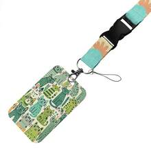 CX Lovely Kitten Manga Card Holder Badge Holder ID Card Lanyards Cell Phone Rope Key Lanyard Neck Straps Keychain Cats01 Christmas Gift