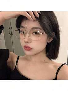 3片装眼镜防止视觉疲劳看电脑看电视玩游戏看手机透明镜片护眼时尚眼镜 - 香檳色 - 查看 13