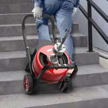 Máquina de Limpieza de Drenaje, 750W Máquina Destapador de Cañeria con 30 Meter x 3/4 Pulgadas Cable, 6 Cortadores, Interruptor de Pedal Neumático, Adecuada para Tuberías de 10 a 20cm - 100 pies x 3/4 de pulgada - Ver 7