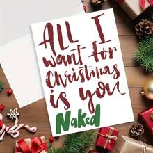 1 pezzo, Biglietto di auguri per Natale per esprimere amore, Biglietto di Natale con busta - Biglietto di Natale con testo