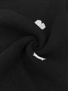 Autumn And Winter Women's Valentine's Day Cute Casual Heart-Patterned Loose-Fit Fashionable Sweater With Round Neck And Long Sleeves, Basic Sweater, Business Casual Women's Clothing, Autumn Top, Autumn Sweater, Women's Winter Clothing, Women's Autumn And Winter Clothing, Autumn Clothing - Black - View 10