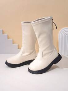 女童及膝靴，新款秋冬时尚英伦风儿童长靴，大童公主马靴，可爱校园高筒靴