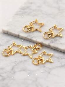 10 sztuk modne metalowe zapięcie na klamrę brelok zapięcie z pazurem homara z okrągłym otwarciem i pierścienie skokowe DIY biżuteria akcesoria