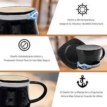 Taza De Café Impermeable y Duradera, Dibujos Animados y Anime Tazas De Café, Hermosa Taza Cerámica, Regalo Perfecto Para Los Amantes Del Anime, Tazas De Cerámica Para El Hogar y La Oficina - Sabo - Ver 8