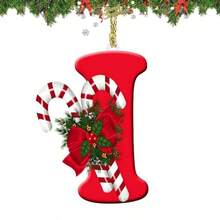 زخارف حرفية من الألف إلى الياء لتزيين شجرة عيد الميلاد - علامات شخصية معلقة للأبجدية الإنجليزية لصنع زخارف DIY