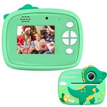 Fotocamera istantanea per bambini - Fotocamera digitale giocattolo con schermo LCD da 2,4 pollici per bambini con rotoli di carta per stampa - Regalo di Natale e compleanno per bambini e bambine di età 3-12 anni (verde/blu/rosa/viola), fotocamera giocattolo - ZSK-Multicolore - Visualizzare 17