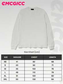 EMCGICC Manfinity Y2k Thin Long Sleeved T-Shirt ,Fit Fitting Style Graphic T Shirt Cotton 230g,Fashionable Hip-Hop For Men -  Long Sleeve T-Shirts, Funny Vintage Shirts,Regular Fit, Street Style, Digital Print,  Ideal Gift - 黑色 - 查看 5