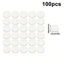 100pcs 1-Inch Clear Acrylic Round Bases - Smooth Edged, For Christmas Tree Toppers, Keychains, Holiday Crafts - DIY Handmade, Top Decoration Design, Transparent Acrylic Material, Handmade Gift Making, Miniature Display Stand, Modern Clear Circular Discs - Multicolor - View 11