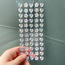 60pcs Colorful Synthetic Gem Stickers - 3D Shiny Self-Adhesive Reusable Decorative Stickers, Suitable For Decorating Phones, Laptops, Tablets, Birthday Gifts, Craft Materials, Assorted Colors, 3D Effect, Glossy Surface, DIY Projects, [Random Style With Color Difference] - Multicolor - View 17