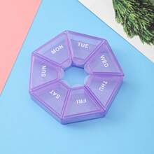 1pc 7-Day Pill Organizer Case, Portable Travel Mini Compact Weekly Medication Container - Nhiều màu - Xem 8