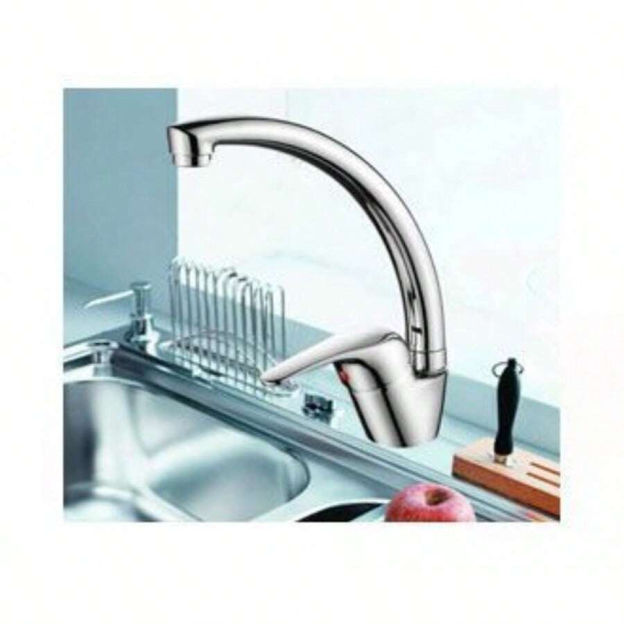 Rubinetto da cucina in lega di zinco, rubinetto per acqua calda e fredda