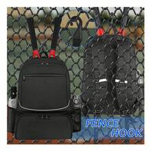 Attrezzatura sportiva portatile Borsa da tennis Zaino doppio grande capacità con tasca isolata e scomparto ventilato per scarpe