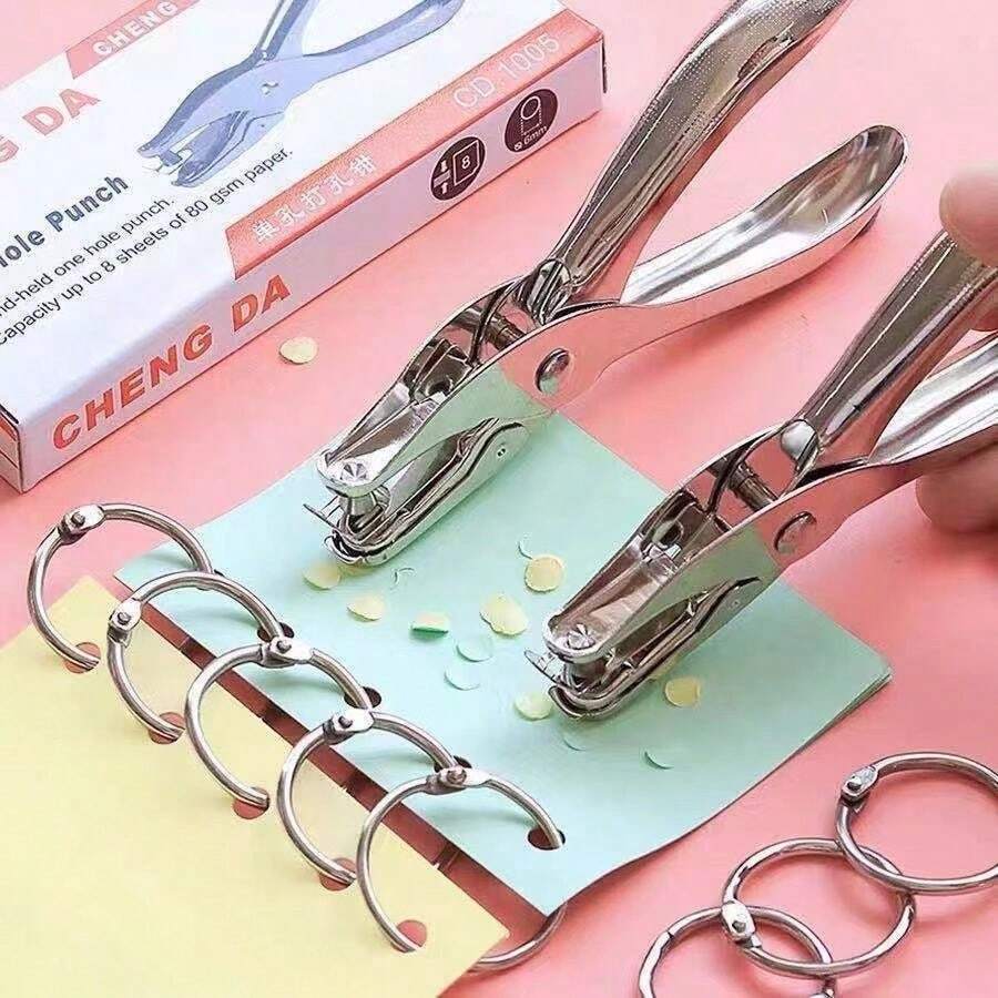 Perforadora manual para tarjetas postales, herramienta de perforación para manualidades y accesorios de papel DIY
