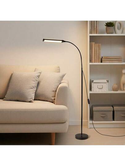 Eye Caring LED Vloer Lamp, USB Port, Bedroom Bedside Reading, Dimmable, St ing Moderne Minimalist Adjustable Lamp Living Room, Bedroom, Study, Creative Dimming Adjustment, Wand Lighting, Study/Reading Corner, Balcony/Leisure Photographer/Blogger, Rental Apartment/Small Space, Hotel/Homestay view 10