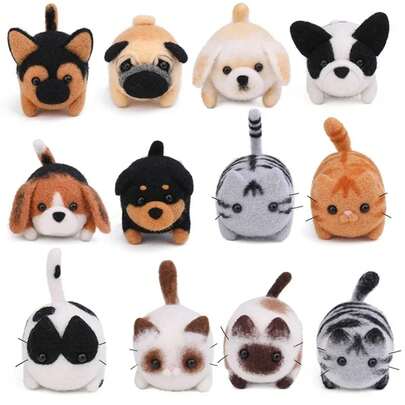 KRABALL, paquete de Material de fieltro de lana hecho a mano para perro y gato sin terminar para hacer muñecas, juguete, regalo para niños, Kit de herramientas de fieltro con aguja