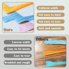 4pcs/400g High Quality Polyester Crochet And Knitting Yarn, 100G/Pc, 30m/Pc Length - Ideal For DIY Projects, T-Shirts, Slippers And Baskets, Fabric Strips Handmade Weaving DIY Bags, Toys, Shoes, Carpets, Organizer Basket Liners - Multicolor - View 5