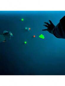 1/2/4/6pcs Glow In The Dark Ceiling Balls , Ball Glowing Ball Sticky Wall Balls Bulk Sticky Glow Balls