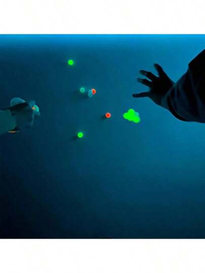 1/2/4/6pcs Glow In The Dark Ceiling Balls , Ball Glowing Ball Sticky Wall Balls Bulk Sticky Glow Balls