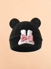 1pc Newborn Cute Rabbit Design Soft Warm Baby Hat, Suitable For Baby Boys And Girls, Everyday Wear All Seasons - Multicolor - View 7