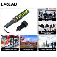 1pc Handheld Metal Detector, Metal Detection, Outdoor Gold Finder, Portable Scanner For Checking Guard Tools, Suitable For Airport Train Subway Checking Point - màu đen - Xem 10