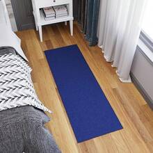 Sweet Home Stores Washable Non-Slip Solid Design Rubberback Area Rug/Mat For Kitchen, Hallways, Bathroom, Entrance, Bedroom, 2'3" X 3', Brown - 海軍 - 查看 11