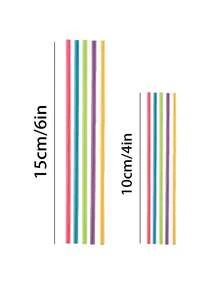 50/100pcs White Paper Lollipop Sticks, Colorful Cake Pop Sticks, DIY Baking Cake Kitchen Tools, Suitable For Candy, Chocolate, Cookies - Multicolor - View 11