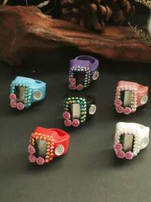 1支/6支/8支/12支装春季花卉 | 树脂永生花计数器，斋月家庭聚会礼物计数计数器