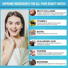 B BEWORTHS BEWORTHS Multi-Collagen Capsules (120 Capsules Per Bottle) | Colageno Para Mujer | Type I,II,III,V,X Hydrolyzed Peptides | Supports Skin Health, Joint Mobility, Hair, Digestive, Gut & Cardiovascular Health, Sleep, Stress Relief | Non-GMO Verified - New 120 tablets - 查看 4