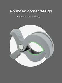 2Pcs Baby Stroller Clips, Gray & Green Secure Hold Clamps, Baby Mosquito Net Clips, Durable Plastic For Fixing Blankets/Toys, Practical Travel Essentials For Pram, Carrier, Trolley, All-Season Use