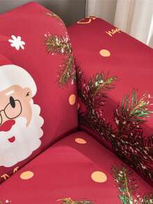 1件装弹力沙发套，现代印花图案沙发套，防尘防污，适用于家庭、教室、酒店等场所，四季皆宜。 - 紅色 - 查看 8