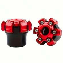 摩托车护具通用CNC铝合金摩托车防摔保护器防爆前叉杯滑块防撞摩托车安全配件 - 2個 - 查看 15