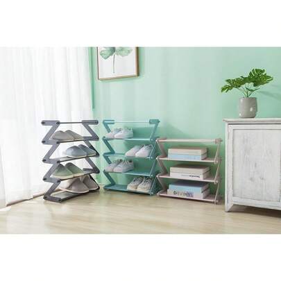 ¡RecomendadoZapatero de 4 Niveles Organizador Apilable para 8-10 Pares, Gabinete de Almacenamiento de Estante de Zapatos Expandible de Tela no Tejida para Espacio pequeño y Estrecho (Pink)¡Top de Temporada