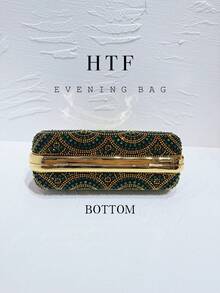 1PC Green Handbags For Women Evening Clutch Bag Female Chain Wedding Cellphone Clutches Top-Handle Totes Handbag Crossbody Evening Party Bags For Women, Perfect For Party, Wedding, Prom, Dinner/Banquet