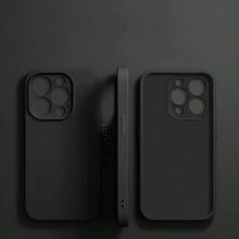 VRNOEI Ốp lưng điện thoại màu đen mờ, chất liệu cao cấp, bảo vệ ống kính mới cho iPhone 16, 15, 11, 14, 13, 12, 17 Pro Max, phù hợp với các dòng 17 Air, 16, 14, 15 Plus, chống rơi vỡ, quà tặng sinh nhật, tiệc mùa xuân. - màu đen - Xem 9