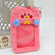 正版官方授权萌系风格挂件可爱BT21卡通毛绒卡包可放餐卡拍立得小卡片照片展示挂件