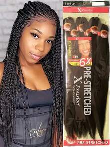 Xpression 6 件装合成光滑 Yaki 辫子预拉伸编织发 - 彩色 - 查看 22