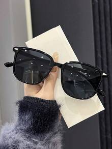 3pcs Women Plastic Geometric Frame Tinted Lens Personalized Fashion Glasses For Vacation For Party Decoration Accessories