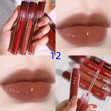 1pc Gege Bear Glossy & Matte Finish Lip Gloss, 5 Color Options, Long-Lasting, Moisturizing, Velvet Texture, Brightening