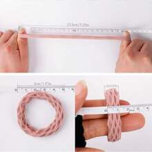 Wetopkim 20pcs/Mixed Hair Scrunchies, Non-Slip Seamless Hair Accessories, Suitable For Thick Curly Hair, Lightweight With Excellent Elasticity, Stretchable Solid Color Casual Fabric