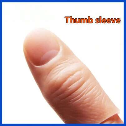 1个2025新款创意逼真拇指套，魔术道具，缝纫玩具，旅行玩具，课堂减压玩具，迷你小玩意，洗澡玩具，圣诞文具，减压球，生日/圣诞节/万圣节礼物，完美礼物