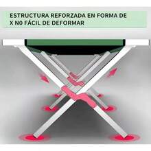 Cama Plegable para Acampar Cama de Campamento Portátil al Aire Libre - Plateado - Ver 4