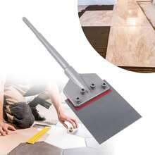 WUPYI2018 Spachtelmeißel SDS-Max, Fliesenmeißel 245 x 60 mm Meißel Meissel Bodenschaber für Abziehen von Farbe Teppich Fliesenkleber Fußbodenkleber PVC-Fliesen Linoleum - Silber - Übersicht 8