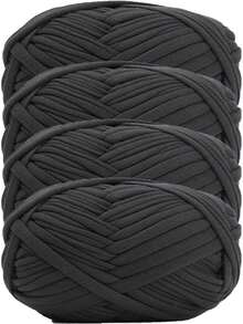 4pcs/400g High Quality Polyester Crochet And Knitting Yarn, 100G/Pc, 30m/Pc Length - Ideal For DIY Projects, T-Shirts, Slippers And Baskets, Fabric Strips Handmade Weaving DIY Bags, Toys, Shoes, Carpets, Organizer Basket Liners - Multicolor - View 22