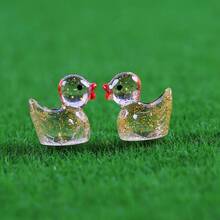 50 st mini glitterankor färgglada små hartsankor, kan döljas plastdjurfigurer, för lekhus miniatyr lekhus landskap akvariumdekoration (slumpmässig färg) - Multifärgad - Visa 8