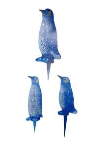 3 件套驯鹿和企鹅圣诞装饰套装，适用于家庭、商店、橱窗展示、庭院、室内外装饰 - 彩色 - 查看 12