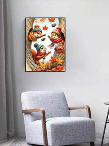 1pc DIY Diamond Painting - Squirrel, Full Drill, Home Decor, 30*40cm/40x50cm - Multicolor - View 3