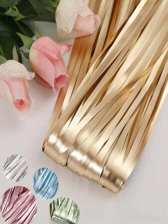 4 件马卡龙色哑光流苏装饰雨帘，哑光背景墙 3D 纹理彩色条纹，不反光摄影背景，适用于婚礼、节日派对、毕业典礼、生日等装饰流苏雨帘