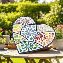 Youway Style Iridescent Glass Mosaic Tiles For Crafs Bulk,200g Blue Broken Stained Glass Pieces For Crafts DIY Spring Mosaic Art Decor,Garden Mosaic Supplies - ColorC - 查看 2