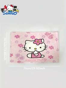 1 件 Sanrio Hello Kitty 法兰绒枕套，单人枕套替换，珊瑚绒枕套，卡通设计，床上用品，粉色 Kitty 枕套，生日、圣诞节、感恩节礼物 - 彩色 - 查看 7